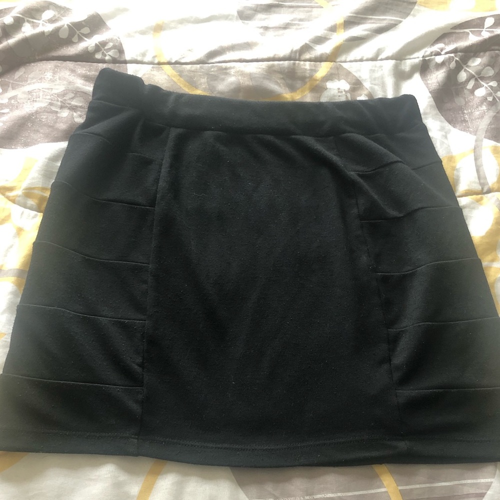 Black miniskirt